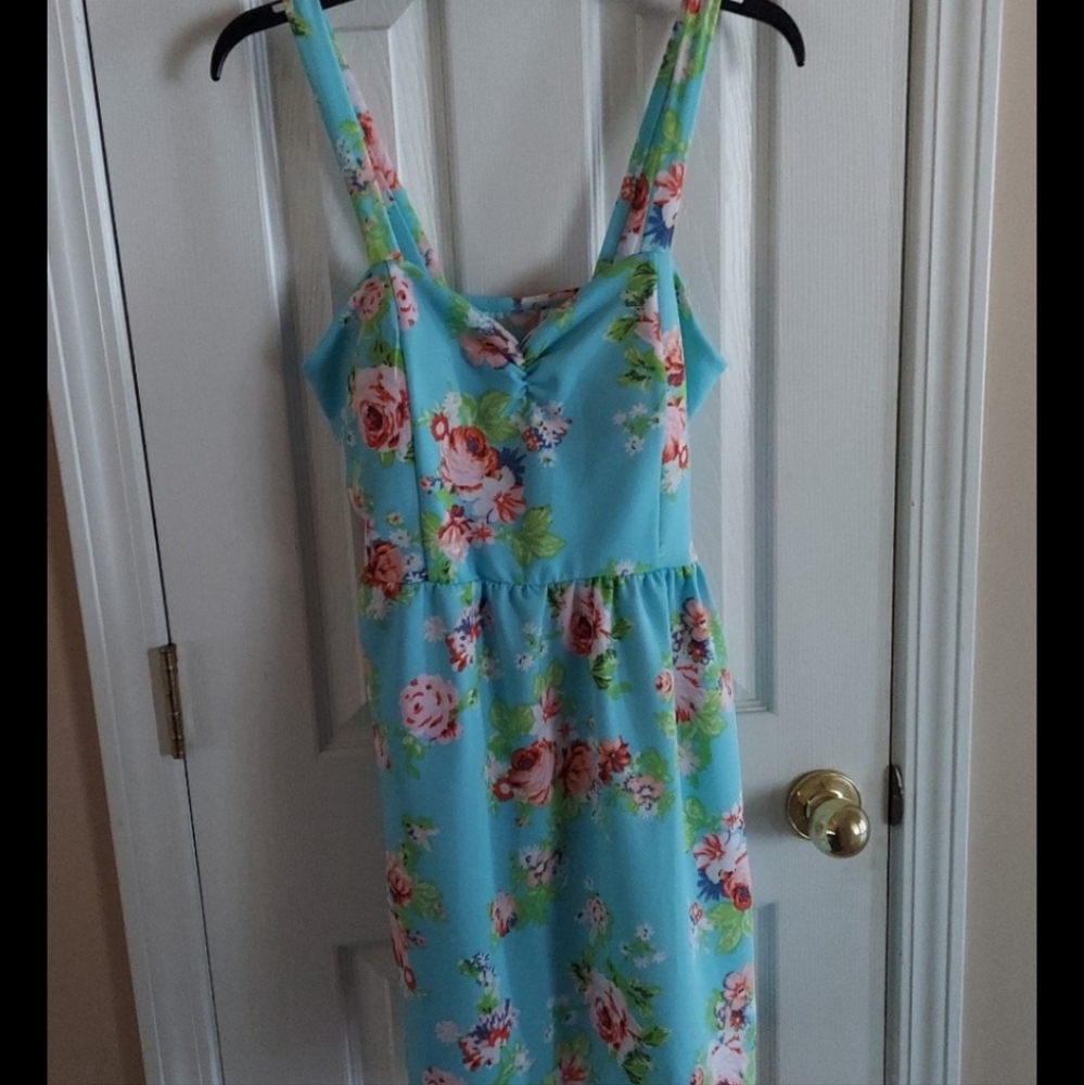 TROPICAL BEACH MINI SUNDRESS JR 11 or MS 10 LIKE NEW!